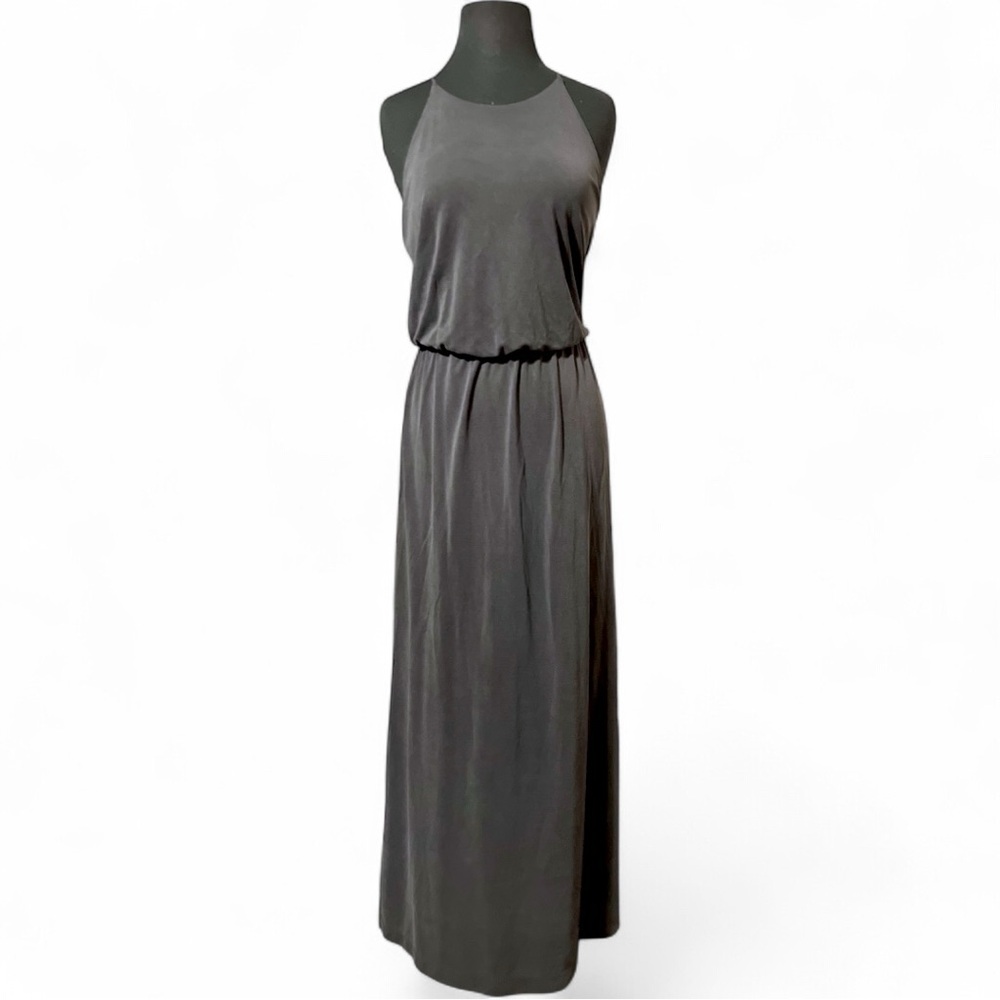 GAP Sleeveless Halter Maxi Dress, True Black | Women’s S